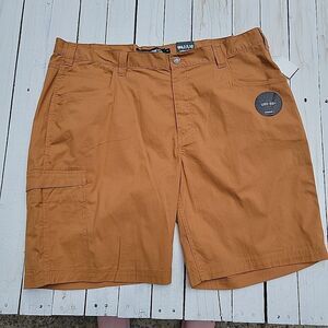 Wolverine Rugged Stretch Fit Shorts UPF 50+ Dark Tan Mens Size 42 W 10L